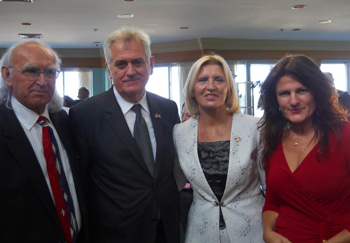 President Nikolic, Mrs Nikoic, Danielle Sremac, Slobodan Pavlovic